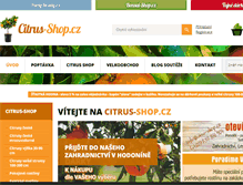 Tablet Screenshot of citrus-shop.cz